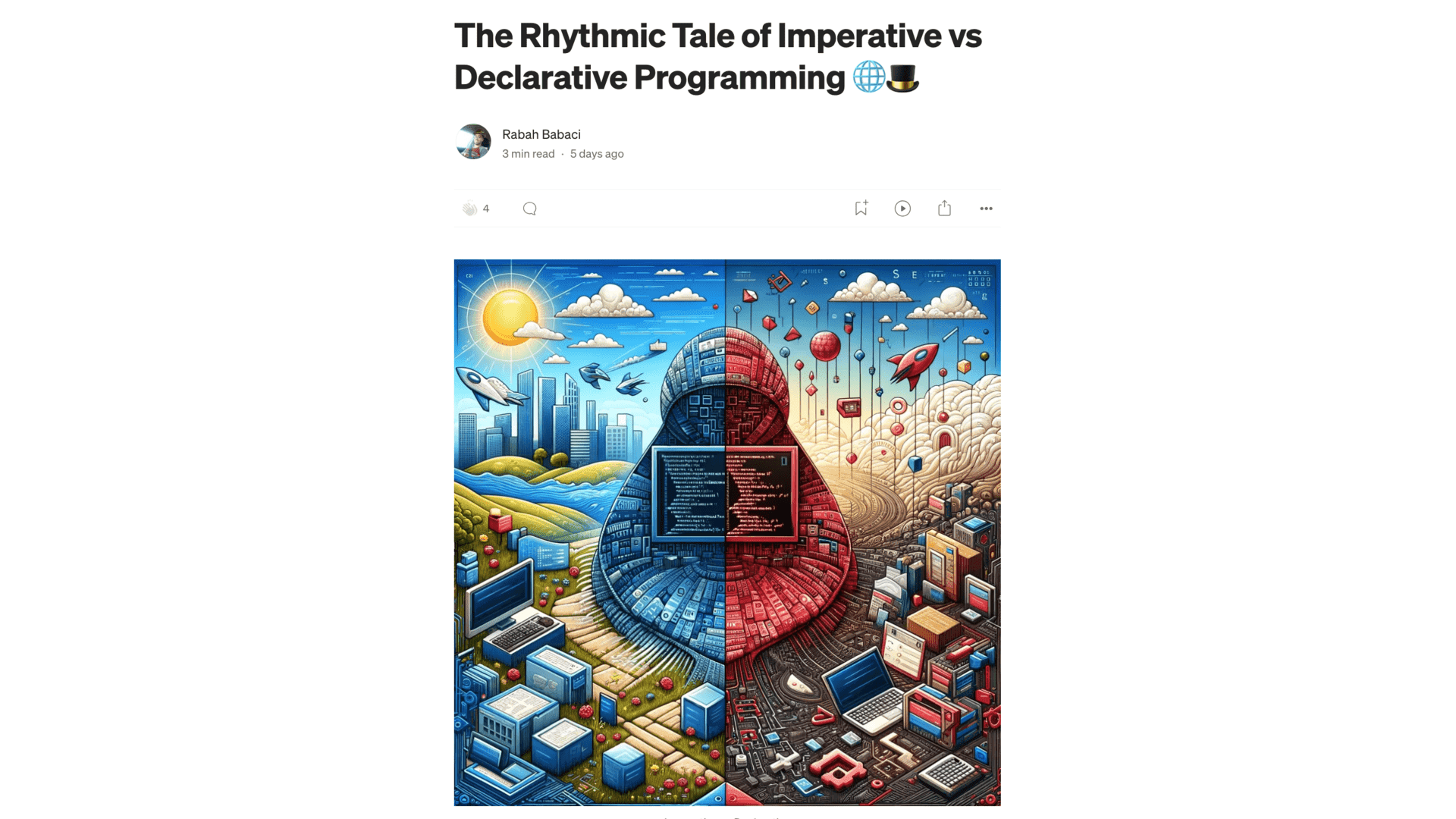 The Rhythmic Tale of Imperative vs Declarative Programming 🌐🎩