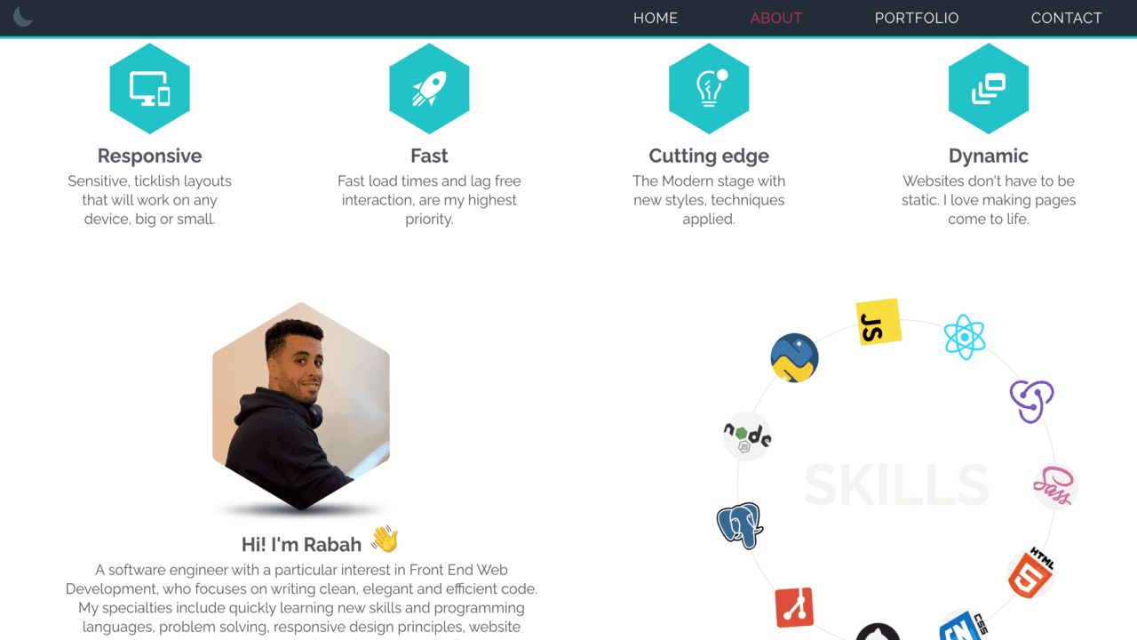 React Portfolio Website